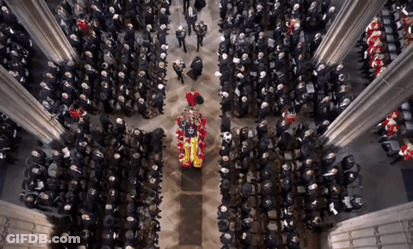 Queen Elizabeth Church Funeral Service GIF