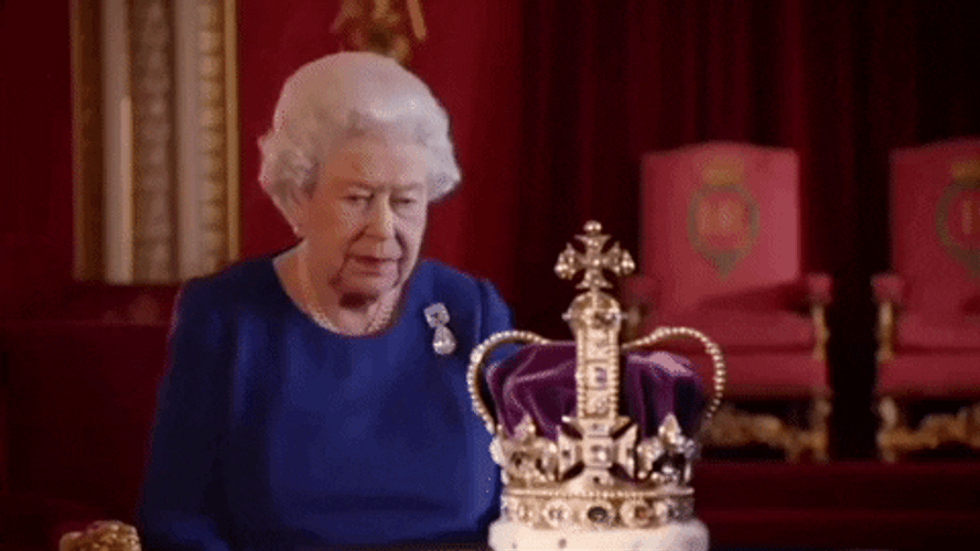 Queen Elizabeth Crown Heavy GIF