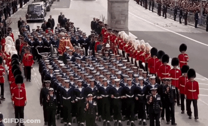 Queen Elizabeth Funeral March GIF