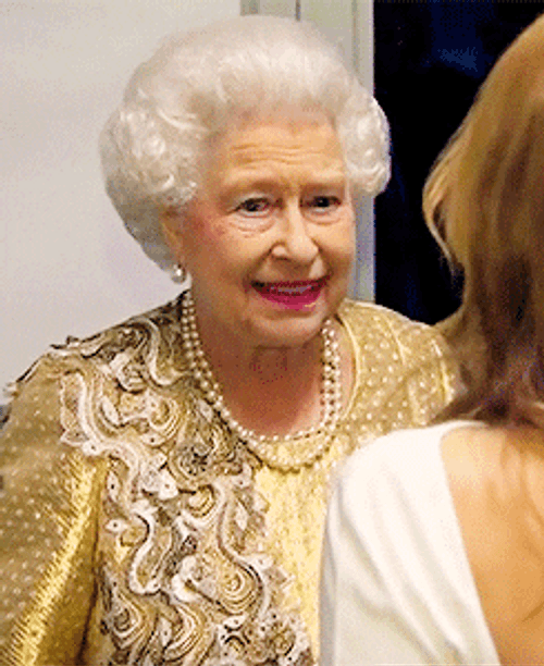 Queen Elizabeth Laughing GIF