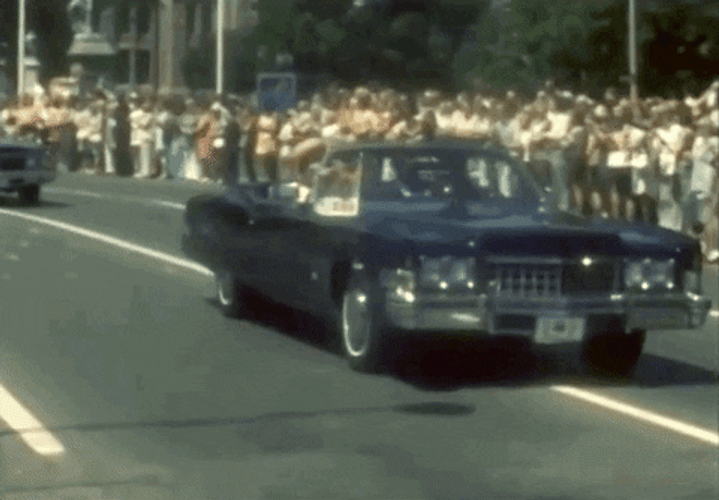 Queen Elizabeth Wave Crowd GIF