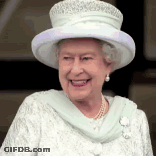 Queen Elizabeth Waving Smiling Hello Hi GIF