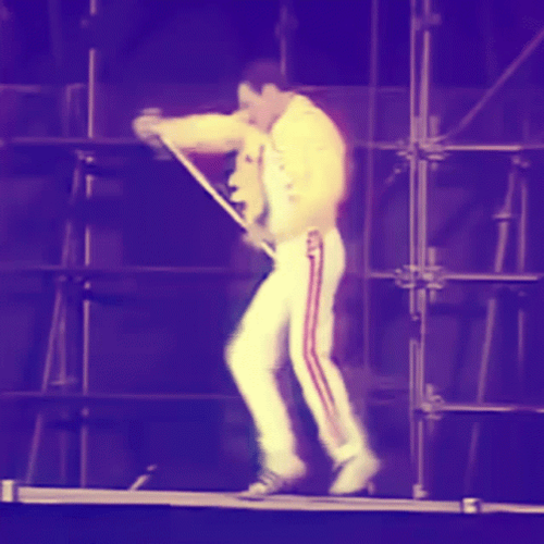 Queen Freddie Mercury Yes Yeah Let's Go GIF