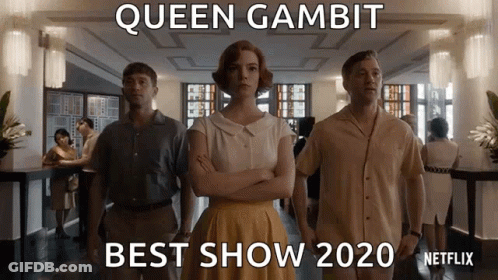 Queen Gambit Three People Arms Crossed GIF