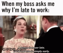 Queen Is Never Late GIF