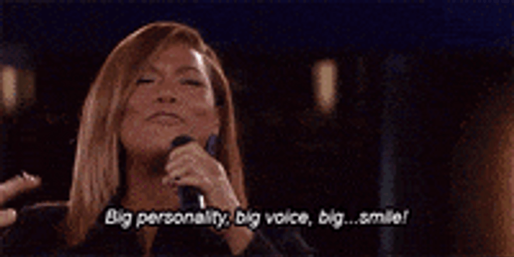 Queen Latifah Speech On Big Personality Big Smile GIF