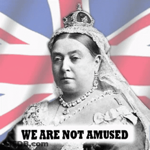 Queen Victoria We Are Not Amused GIF
