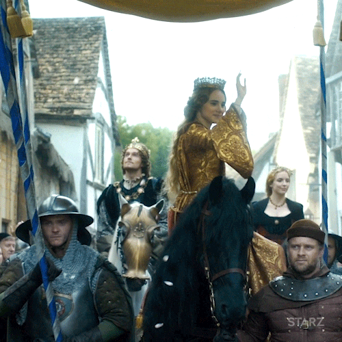 Queen Wave On A Horse GIF
