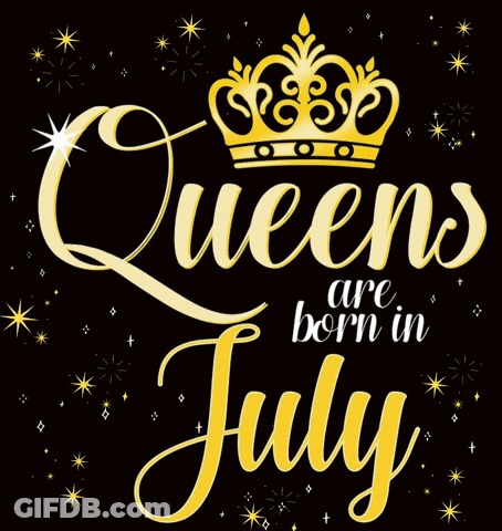 Queens Born In July With Gold Crown GIF