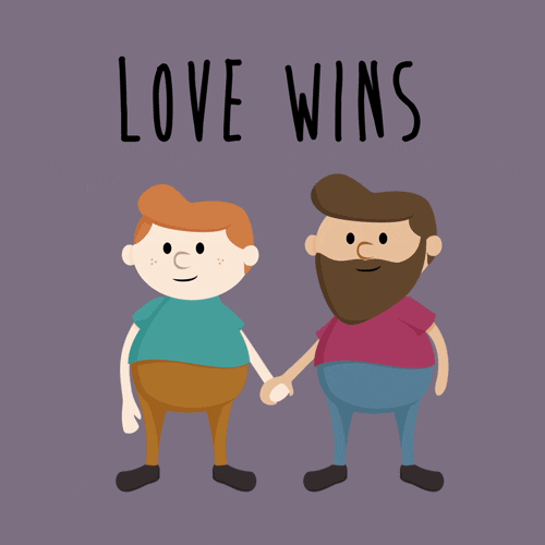 Queer Cartoon Love Wins GIF