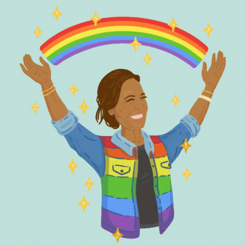 Queer Pride Kamala Harris GIF