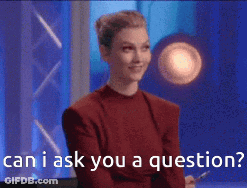 Question Karlie Kloss GIF