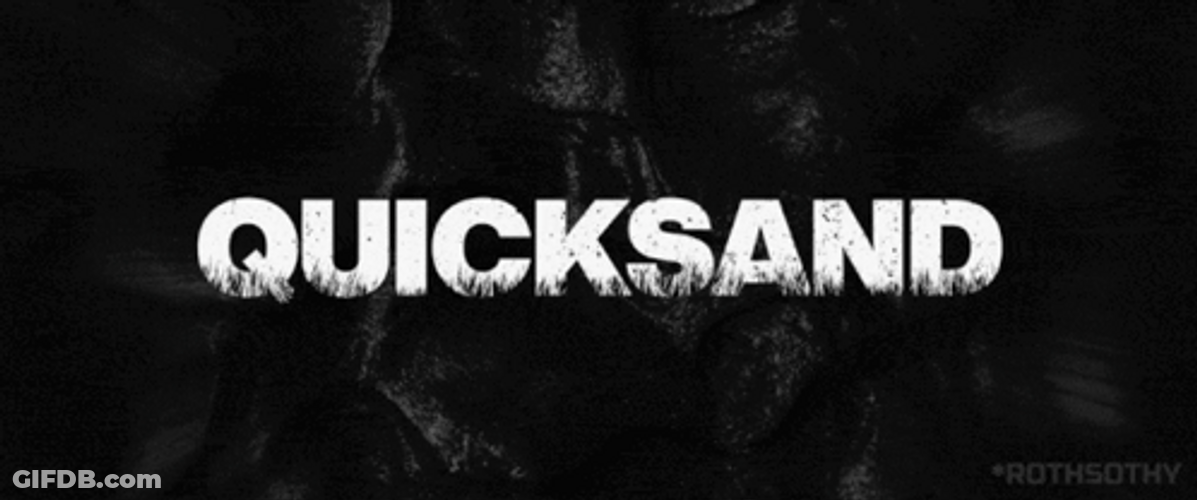 Quicksand Black And White Font GIF