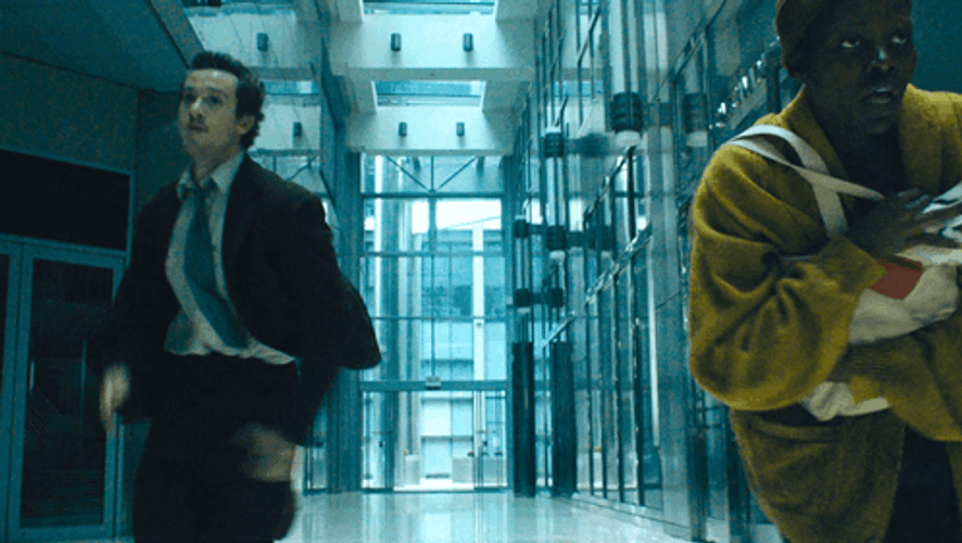 Quiet Place People Running Away GIF