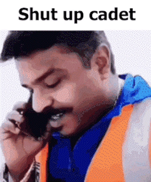 Quiet Sign Cadet GIF