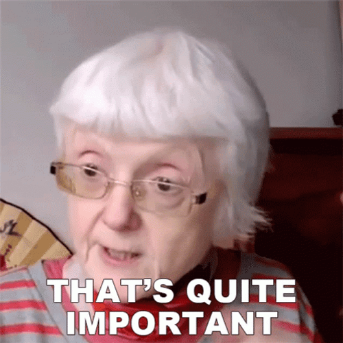 Quite Important Old Lady GIF