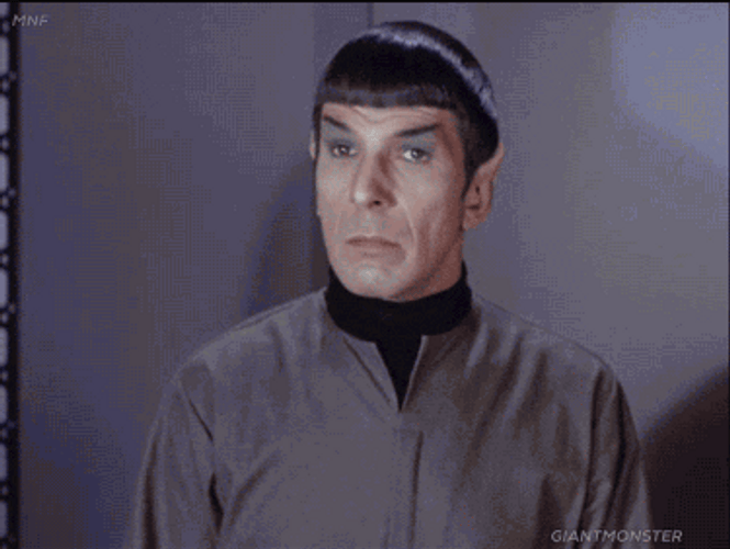 Quite Logical Star Trek Mr Spock GIF