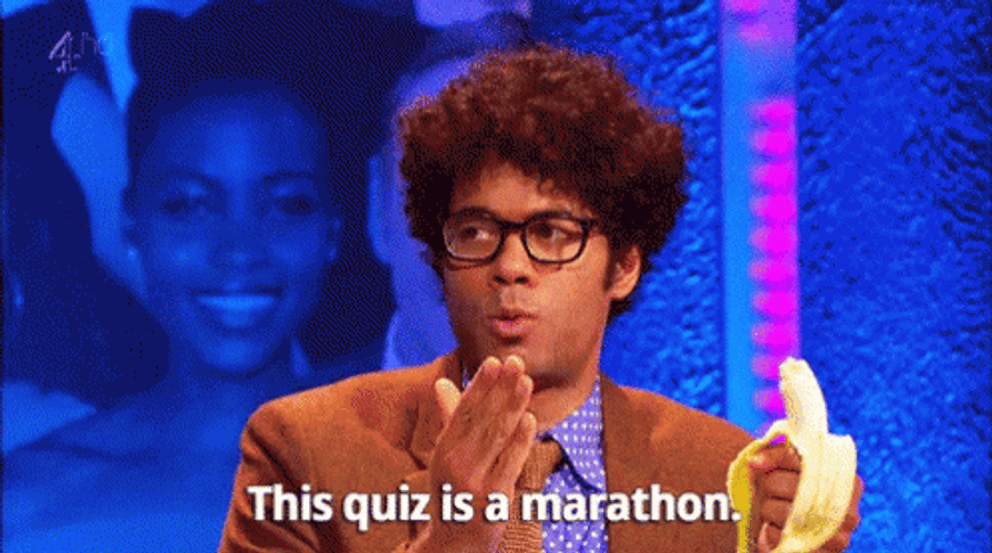 Quiz Marathon Richard Ayoade Banana GIF