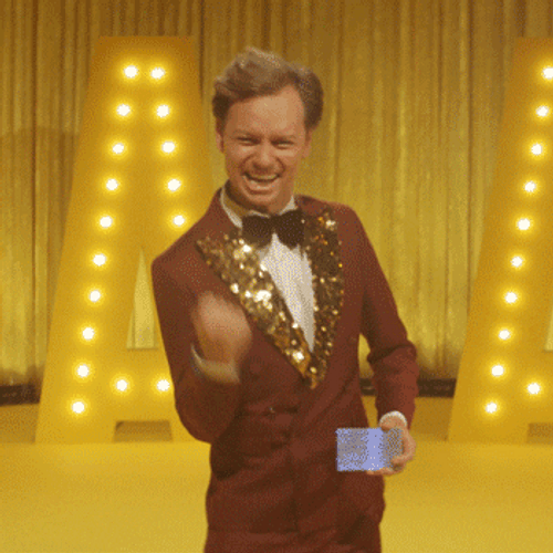 Quiz Show Win Happy Host GIF