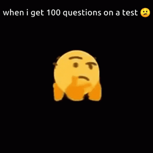 Quiz Test Questions Confused Emoji GIF