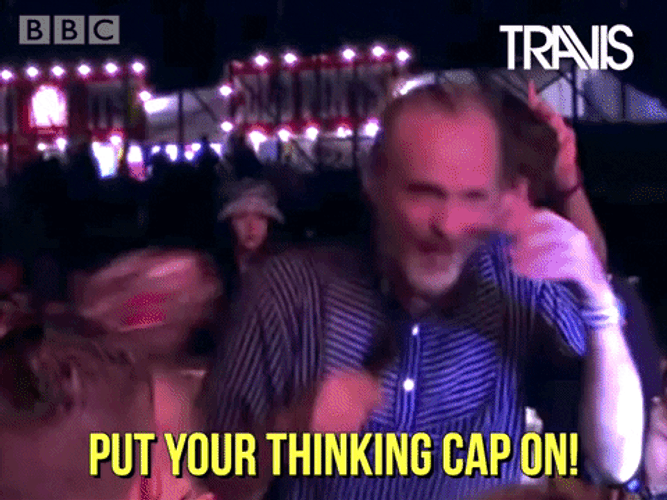 Quiz Thinking Cap Travis Band GIF