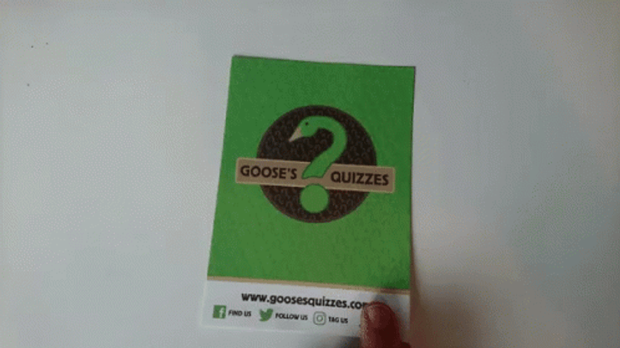Quiz Time Trivia Night Flip Paper GIF