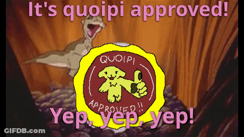 Quoipi Approved Yep Yep Yep Poster GIF