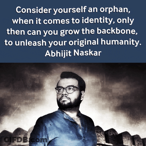 Quote By Abhijit Naskar Above Man With Glasses GIF