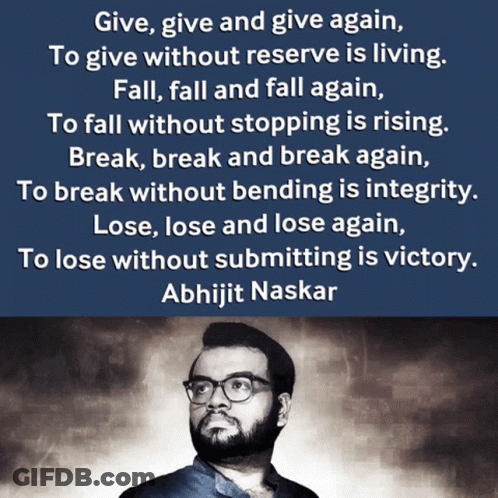 Quote By Abhijit Naskar On Poster GIF