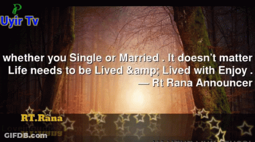 Quote By RT Rana Announcer On Poster GIF