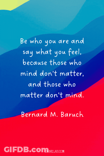 Quote From Bernard M. Baruch On Colorful Background GIF