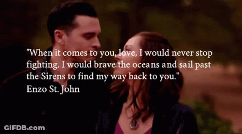 Quote From Enzo St. John In Front Of Man And Woman GIF