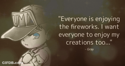 Quote From Gray Everyone Is Enjoying The Fireworks GIF