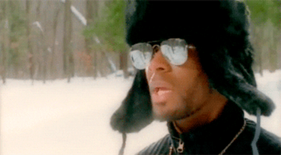 R Kelly Blank Stare In Snow GIF