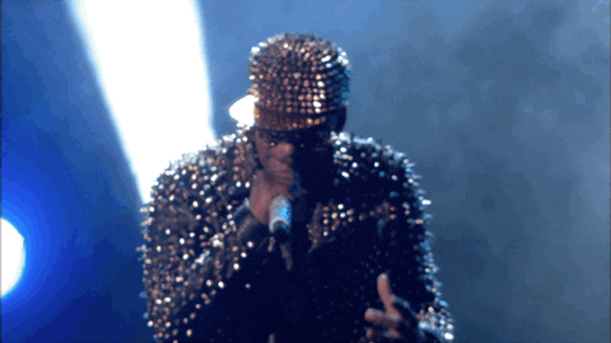 R Kelly Intense Stage Performance GIF
