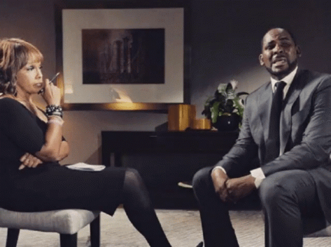 R Kelly Mad Interview Reaction Image Selection GIF