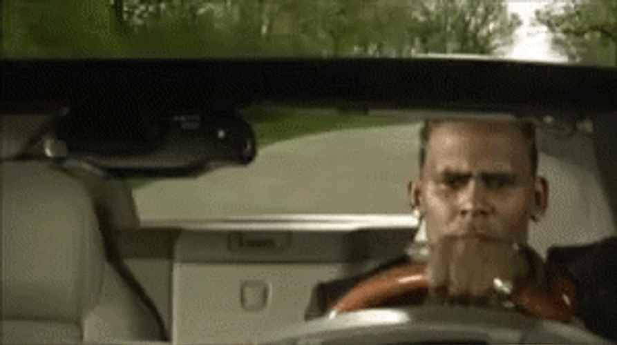 R Kelly Music Video Driving A Car GIF