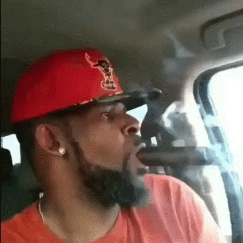 R Kelly Smoking Tobacco In Car GIF