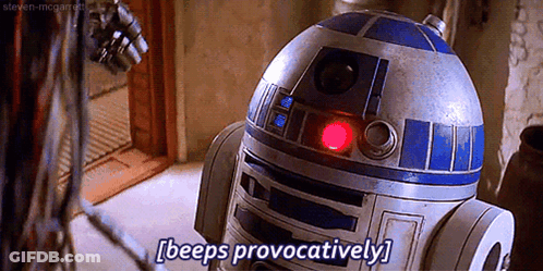 R2D2 Beeping Provocatively GIF
