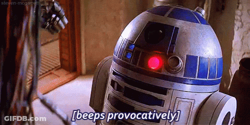 R2D2 Beeping Provocatively GIF