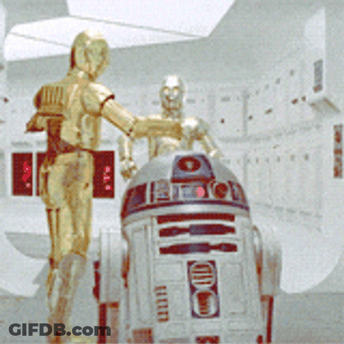 R2d2 C-3PO Star Wars Robot GIF