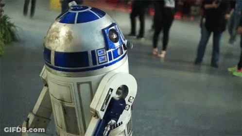 R2D2 In Crowd GIF