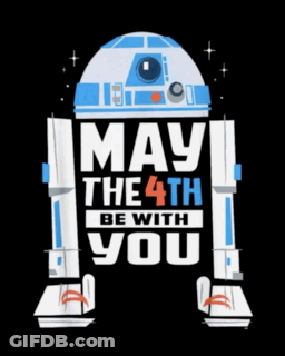 R2D2 May The 4Th Be With You GIF