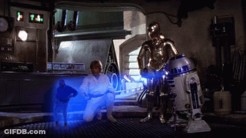 R2D2 Robot With Blue Light GIF