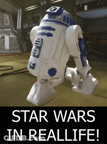 R2D2 Robot With Star Wars GIF