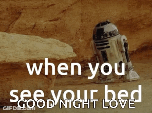 R2D2 Saying Good Night GIF