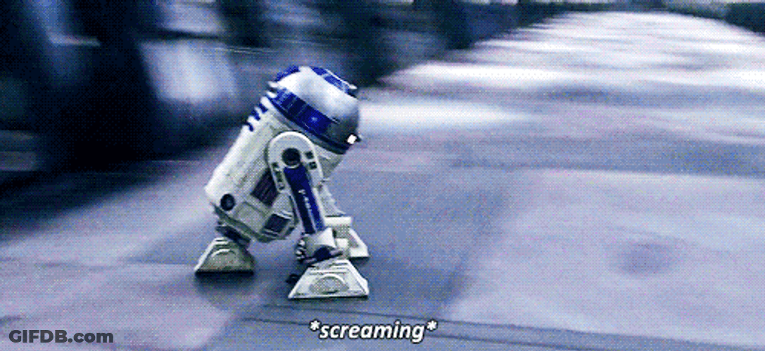 R2d2 Screaming Robot GIF