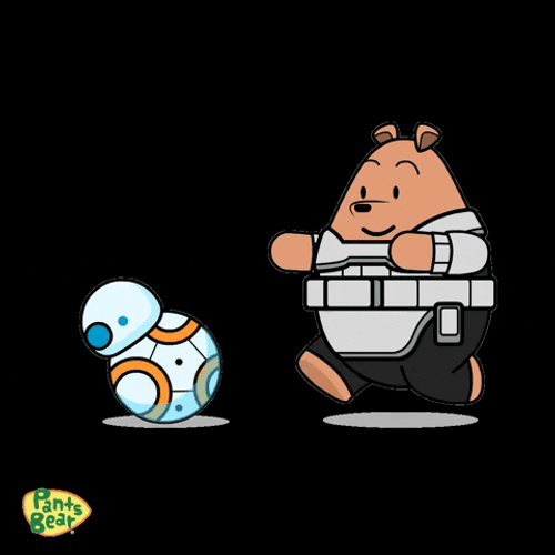 R2d2 Star Wars Drone Animation Bear GIF