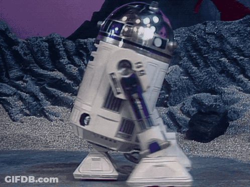 R2D2 Star Wars Robot Walking GIF