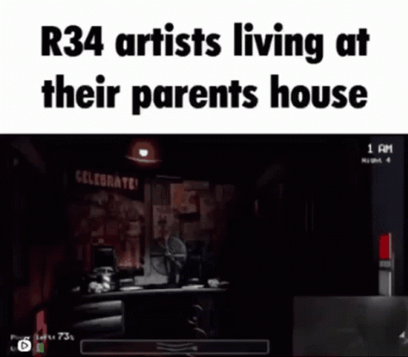 R34 Artist Living In Parents House Meme GIF